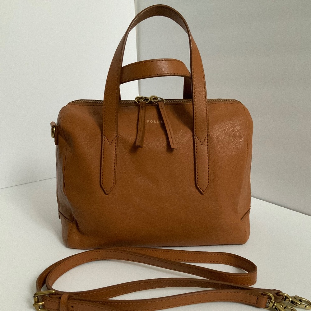 Fossil Sydney Satchel in Camel
